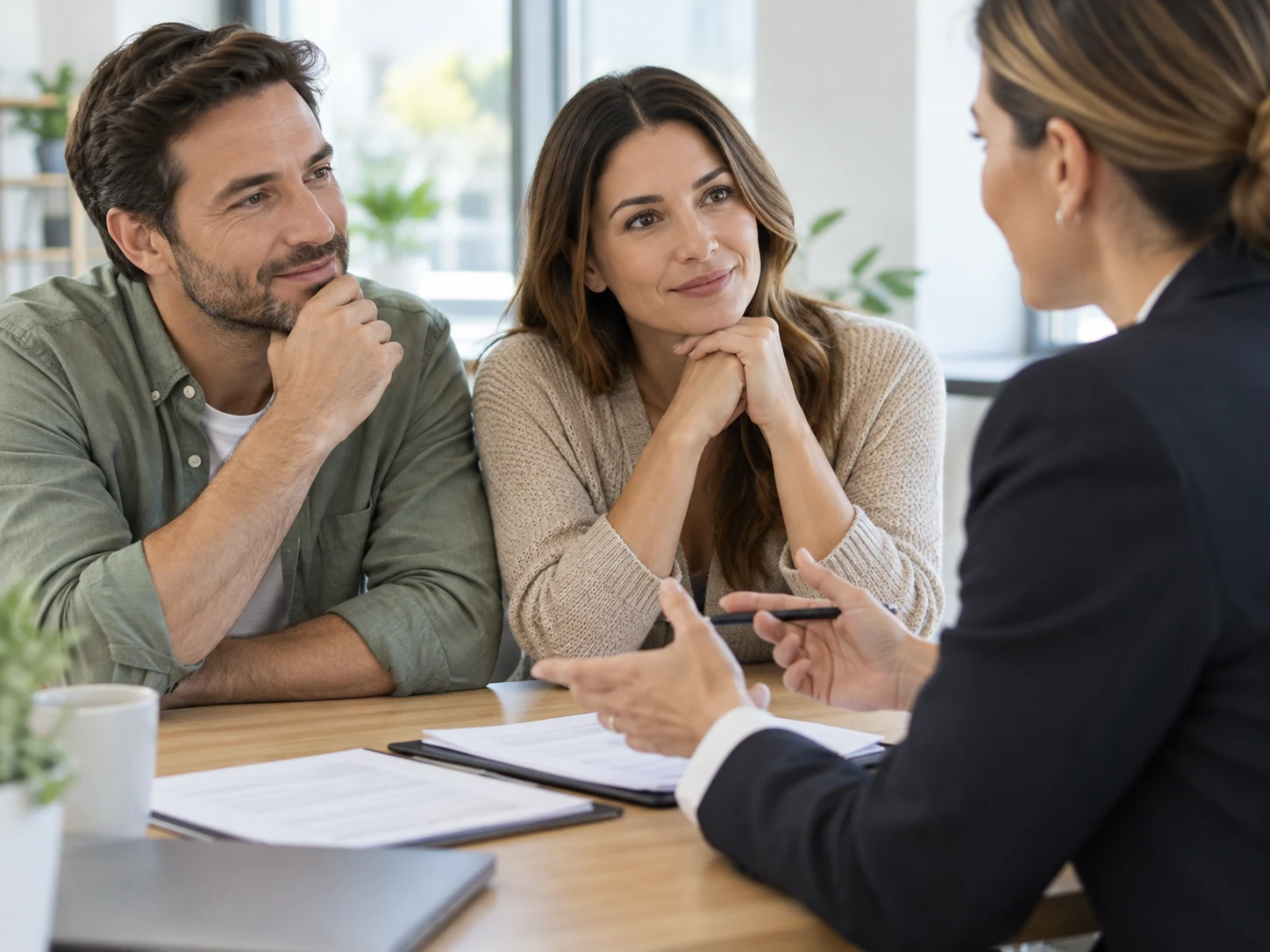 Atendimento próximo em uma conversa sobre proteção e saúde
